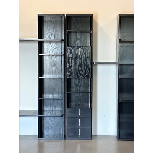 Wood Modular Bookcase by Vittorio Introini for Saporiti, 1970s For Sale - Image 7 of 13