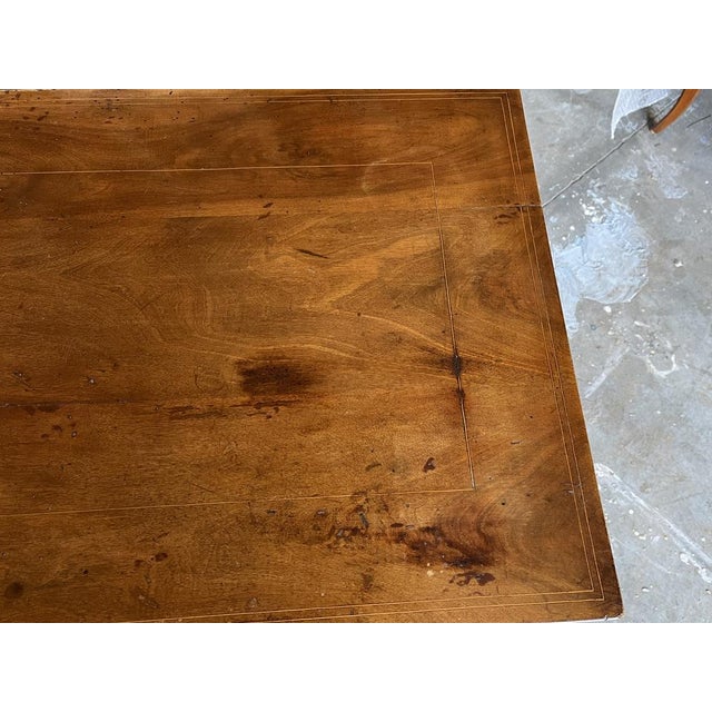 Antique Italian Neoclassical Walnut Commode with Inlay For Sale - Image 10 of 18