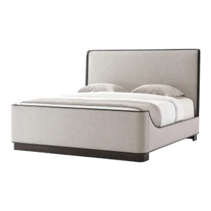 Mid Century Upholstered King Size Bed