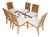 Set of 6 Mid Century Modern McGuire Cane 7 Rattan Dining Chairs MINT For Sale