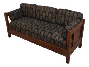 L&jg Stickley Antique Model 232 Mission Oak Sofa