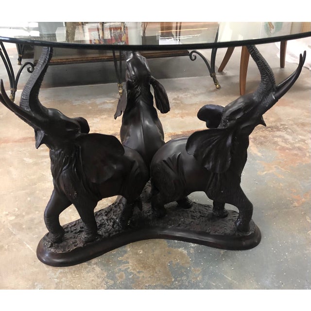 MaitlandSmith Bronze “Elephants“ Coffee Table Chairish