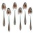 Set of 6 Heirloom Sterling Silver 'Lasting Springs' Demitasse Spoons - No Mono, Mid 20th Century For Sale