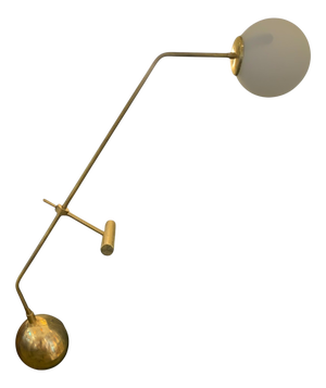 Brass and Murano Glass Table Lamp, 1970s