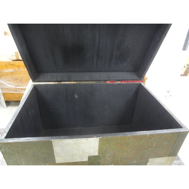 Paul Evans Style Cityscape Patchwork Burlwood Chest For Sale - Image 10 of 11