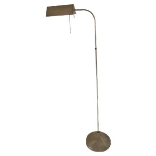 Pivotable Brass Colored Metal Floor Lamp, 1970s For Sale