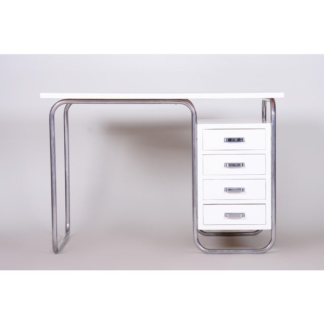 Bauhaus Bauhaus Writing Desk from Robert Slezak, Czechia, 1930s For Sale - Image 3 of 13