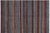 Black Boho Chic Black/Gold High Low Wool Rug - 4'6'' X 7'0'' For Sale - Image 8 of 9
