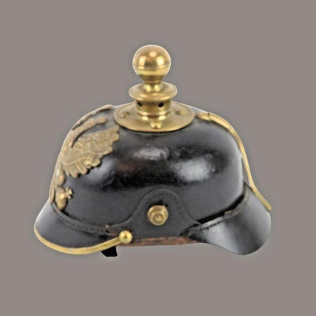 German Prussian M1895 Artillery Pickelhaube Kugelhelm Helmet For Sale - Image 6 of 7