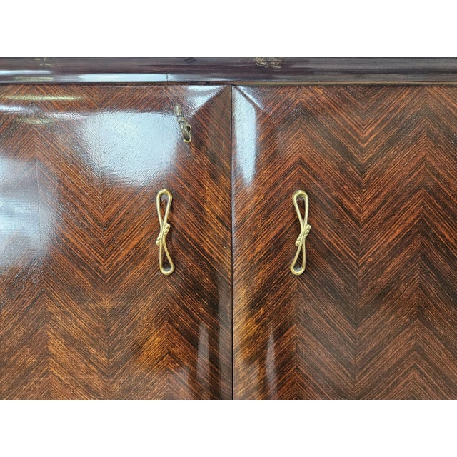 Mahogany Sideboard with Glass Top, 1960 For Sale - Image 16 of 18