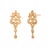 1980s Rare 19k Yellow Gold Vintage Floral Drop Earrings, A Pair For Sale - Image 9 of 13