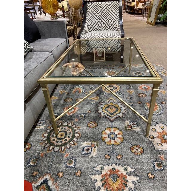 Ethan Allen Glass Coffee Table Chairish