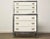 Grey and White Vintage Tall Dresser For Sale - Image 10 of 10