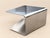 Monumental Sculptural Polished Stainless Steel Cantilever Coffee Table, about 3/8 thick stainless. Top is polished, lower...
