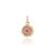 Vintage Inspired Sunburst Ruby & Diamond Halo Pendant in 14k Yellow Gold For Sale - Image 9 of 14