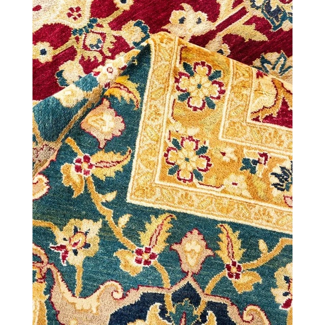 Textile Mogul, One-of-a-Kind Hand-Knotted Area Rug in Red, 8' 2" x 10' 6" For Sale - Image 7 of 8