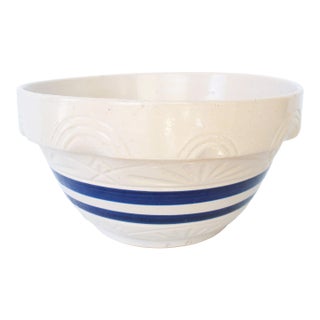 Ext LRG 1930's Stoneware Robinson Ransbottom Pottery Co. Mixing Bowl For Sale