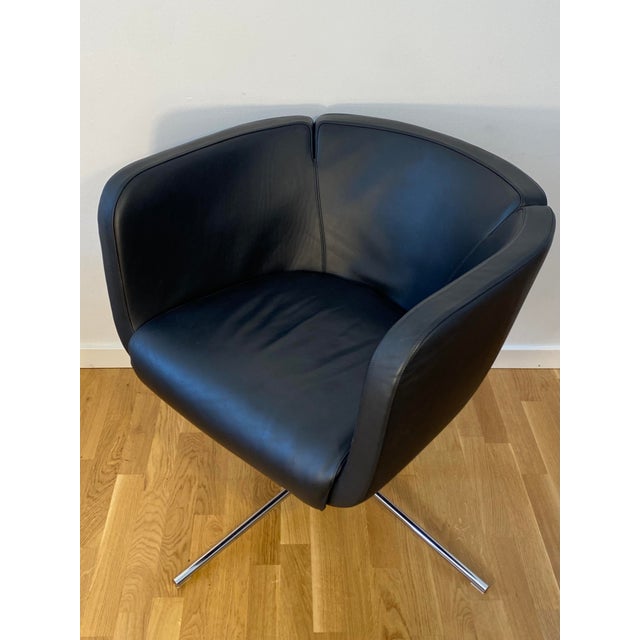 Jelly Armchair in Black Leather by Piero Lissoni for Living Divani, Italy, 1990s For Sale - Image 6 of 9