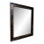 John-Richard Faux Tortoise & Ebonized Wood Framed Beveled Mirror For Sale