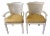 Vintage Mid Century Modern Wicker Cane Armchairs- a Pair, Part of a Set For Sale