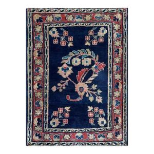 Antique Sarouk Mohajeran Oriental Rug ,C-1910, 1'9" X 2'5"