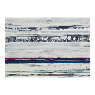 Pacific Ocean / Palisades No. 3 — Original Abstract Seascape by Diane Grant | Neutral Color Palette For Sale