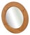 Vintage Scandinavian Round Pine Mirror, 1970s For Sale