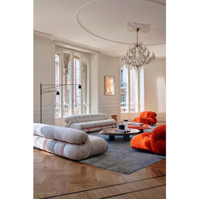 Modern Italian Soriana Three-Seater Sofa by Tobia Scarpa for Cassina For Sale - Image 12 of 13