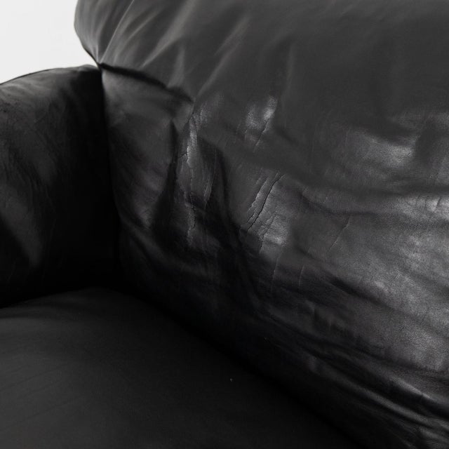 Animal Skin Poppy 3-Seater Sofa by Tito Agnoli for Poltrona Frau, 1970s For Sale - Image 7 of 18