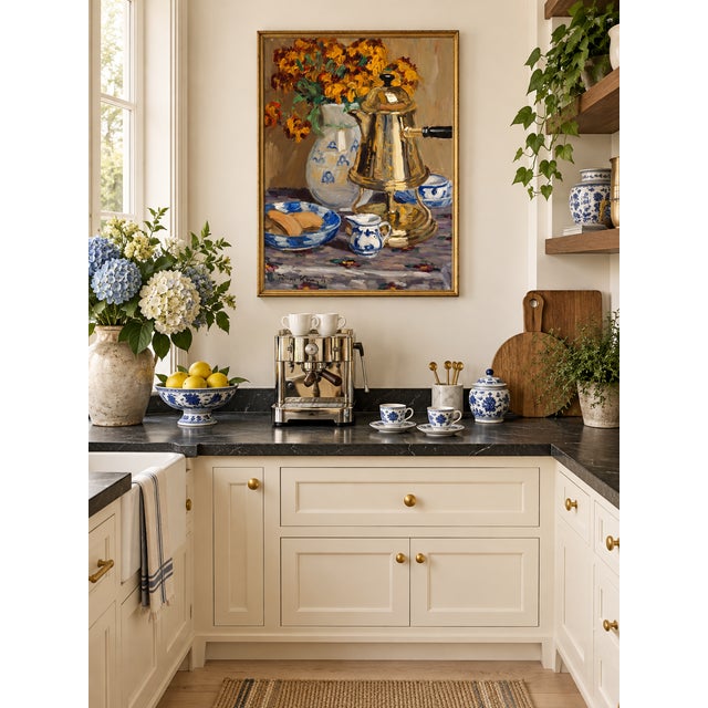 Bunny Williams Home 1907 Vintage Coffee Wall Art Print, German Impressionist Still Life by Philipp Klein - 30" X 40" For Sale - Image 4 of 9