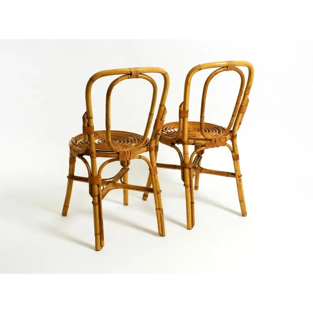 1960s Italian Bamboo Chairs, 1960s, Set of 2 For Sale - Image 5 of 18