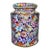 Vintage Chinese Famille Rose "Millefleurs" Porcelain Tea Caddy With Lid - 14cm For Sale