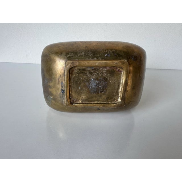 Vintage Art Deco–Style Japanese Bronze Vase With Heron Motif For Sale - Image 11 of 11