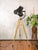 Black Hospital 3-Way Floor Lamp on Wooden Tripod, 2000s For Sale - Image 11 of 18