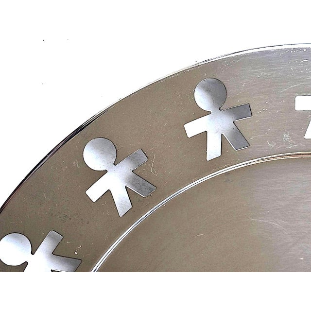 Alessi 1980s Alessi Girotondo King-Kong Stainless Steel Tray For Sale - Image 4 of 10