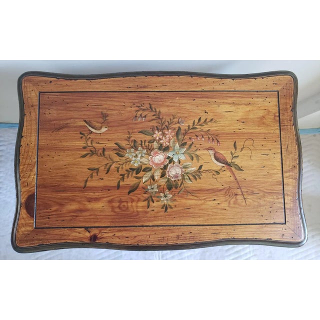 Wood Bradburn Home Solid Pine Painted Accent Console Table For Sale - Image 7 of 13