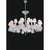 Contemporary Collection Regina Chandelier in Metal and Crystal by Jago For Sale - Image 3 of 9