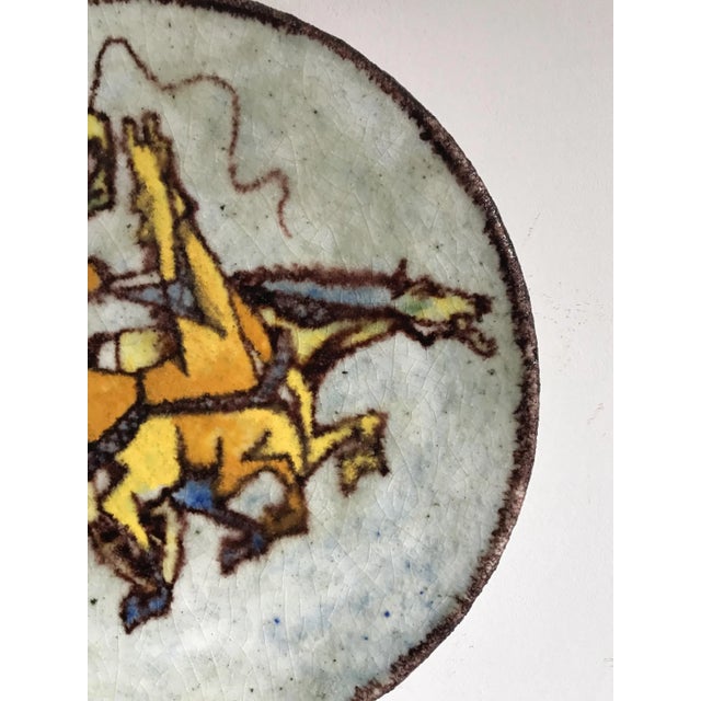 Mid-Century Modern Italian Decorative Dish in Ceramic by Carlo Zauli, 1950 For Sale - Image 3 of 5