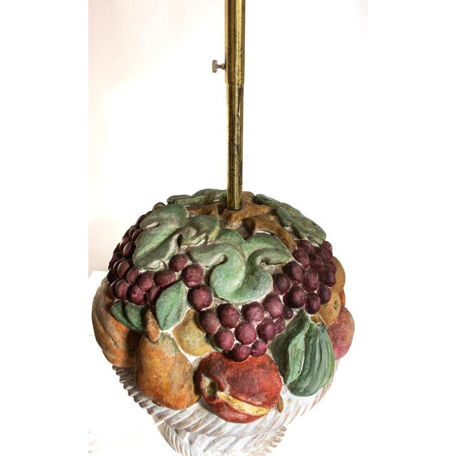 Fabulous and imposing porcelain dresser lamp with original cloth lampshade. European Plug (up to 250V).The wiring of this...