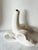 Contemporary Vintage Y2k Ceramic White Pop Art Banana Bud Vase For Sale - Image 3 of 7
