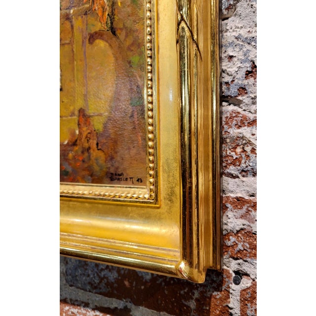 Dana Bartlett -Interior of a Spanish Gothic Church -Oil Painting For Sale In Los Angeles - Image 6 of 10