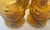 Glass Set of 12 Vintage Mid Century Morgantown Amber Crinkled Glasses For Sale - Image 7 of 9
