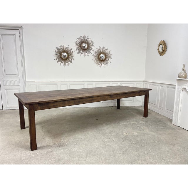 Vintage Monastery-Style Table in Oak, 1930s For Sale - Image 11 of 13