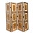 Vintage Painted Harlequin Wood Folding Screen For Sale