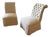 19th Century French Pair of Tufted Side Chairs For Sale