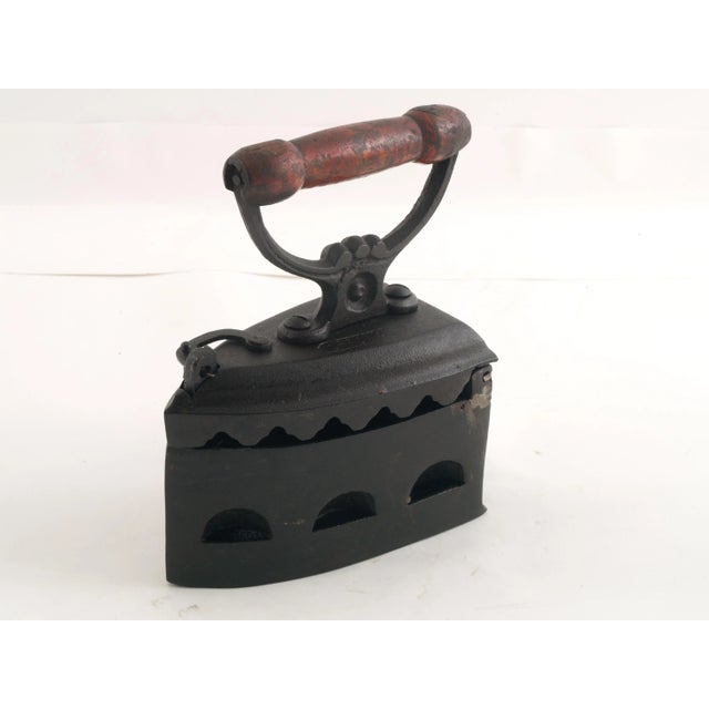 Antique Italian Cast Iron Coal Iron, 1900s For Sale - Image 6 of 6
