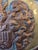 Metal Antique French Copper and Brass Jardiniere With Crest and Lion Head Handles For Sale - Image 7 of 12