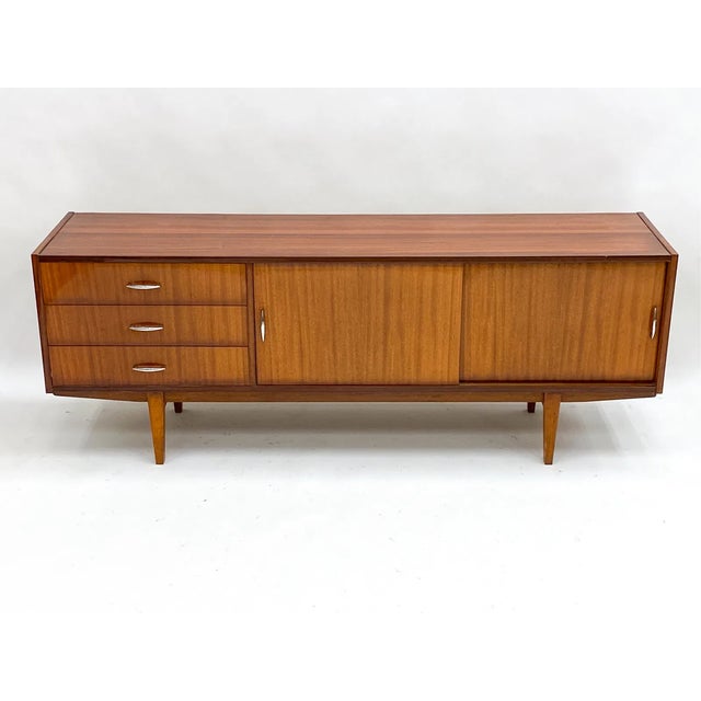 1950s Polish Mid-Century Mahogany Sideboard, C1950's For Sale - Image 5 of 11