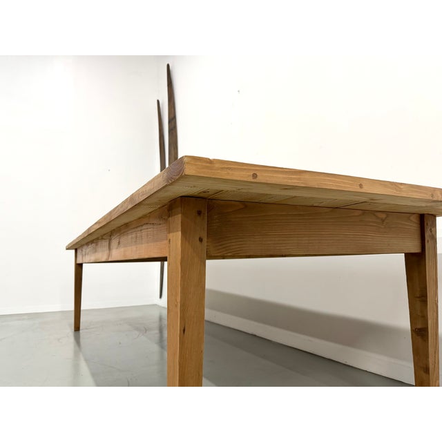 Monumental Pine Farmhouse Table, 1970s For Sale - Image 15 of 18