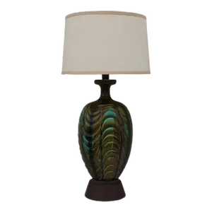 Mid Century Modern Multi Color Glazed Table Lamp